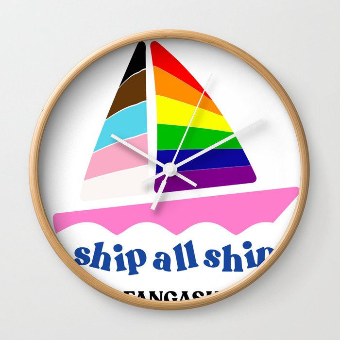 Pride 2021: I ship all Ships benefitting LAMBDA Literary Wall Clock