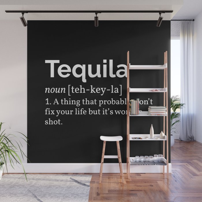 Tequila Definition I Wall Mural