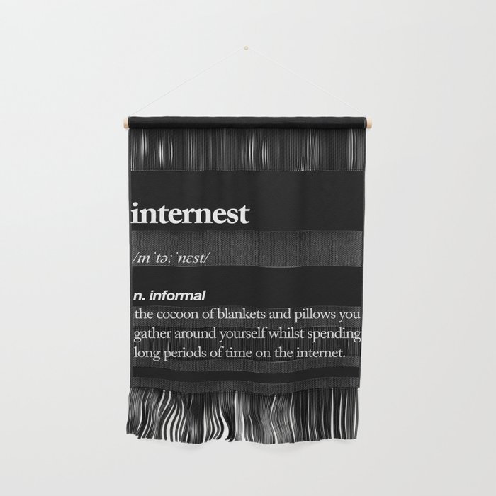 Internest Black And White Modern Typography Quote Bedroom Poster
