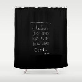 Jenny Slate (black) Shower Curtain
