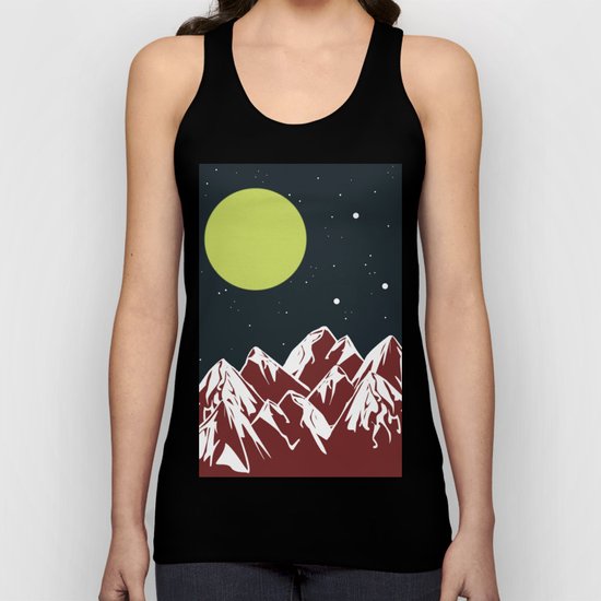 galactic mountains Unisex Tank Top
