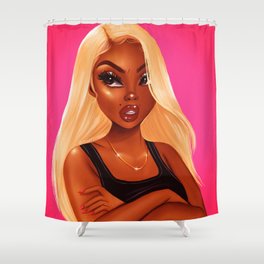 Blackgirl Shower Curtains For Any, Girly Black Shower Curtain