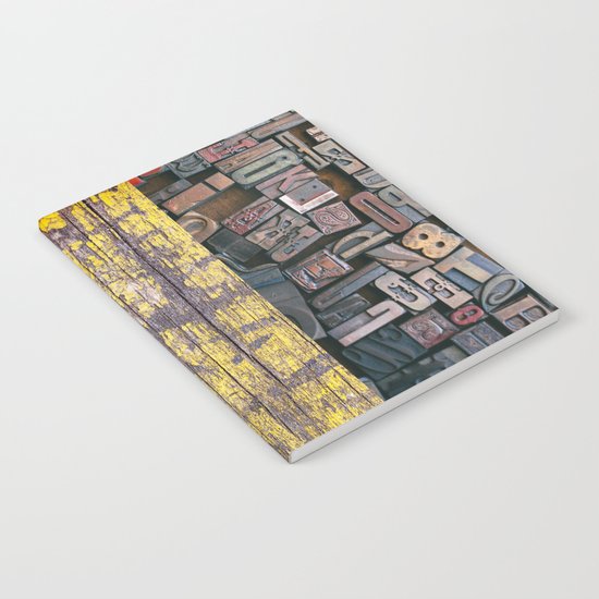 patchwork 5 wood Notebook