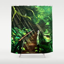 Forest Spirits - Princess Mononoke Shower Curtain