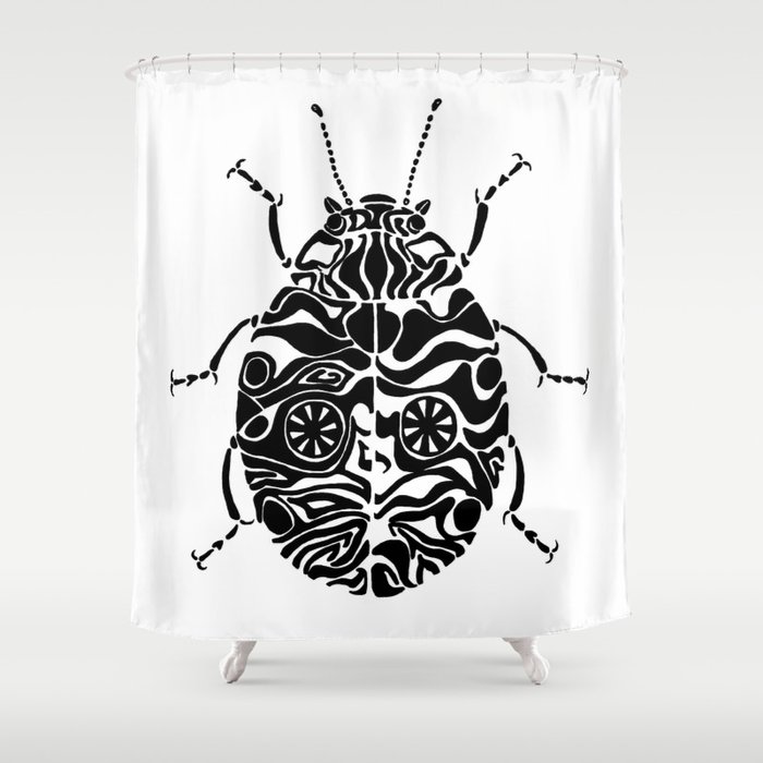 Zebra Or Crazy Ladybug Shower Curtain By Kejla Society6