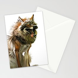 The wolf Stationery Cards