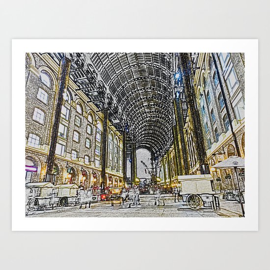 Hay's Galleria London Art Print