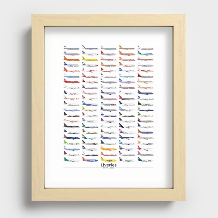 Liveries (by date) Recessed Framed Print