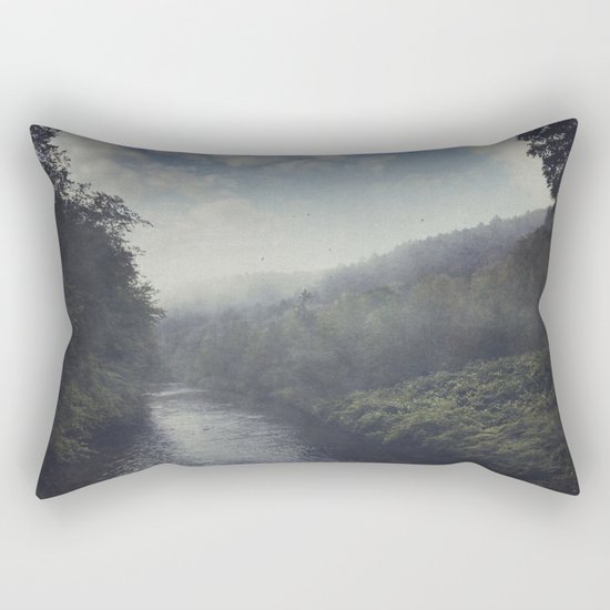 Wilderness in Mist Rectangular Pillow