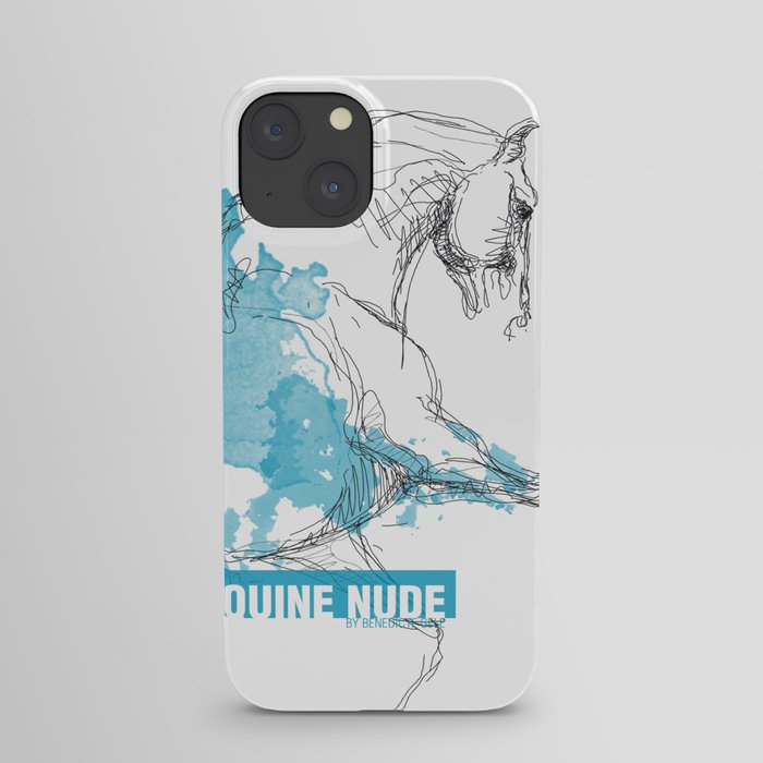Equine Nude 1 - Horse Drawing iPhone Case