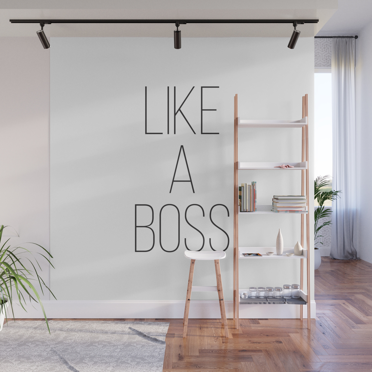 Like A Boss Wall Art Minimalist Typography Affiche Scandinave