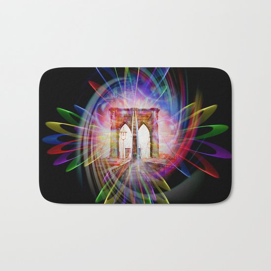 Abstract perfektion - Brooklyn Bridge Bath Mat