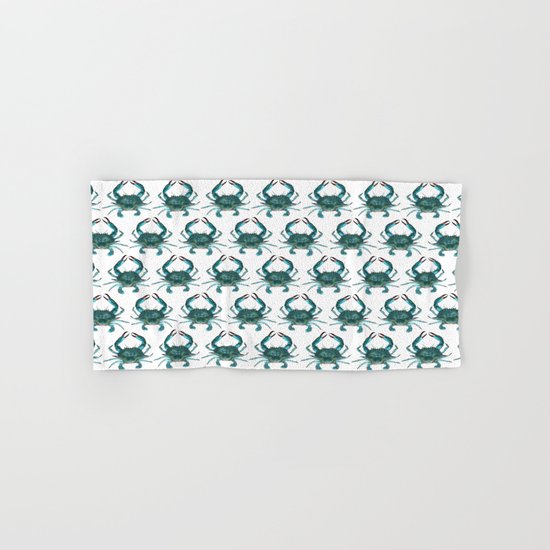 Pattern: Blue Crab Fest! Hand & Bath Towel