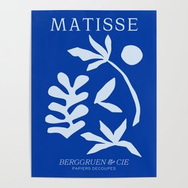 Chathams Blue Collage: Paper Cutouts Matisse Edition  Poster