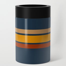 Retro trio on blue 3 Can Cooler