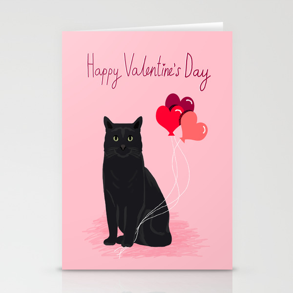 Black Cat Valentines Day Balloons Hearts Cat Breeds Must Have