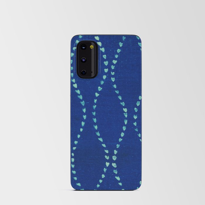 Vintage Japanese Shima-Shima Textile Pattern (1904) by Furuya Korin-william morris Android Card Case