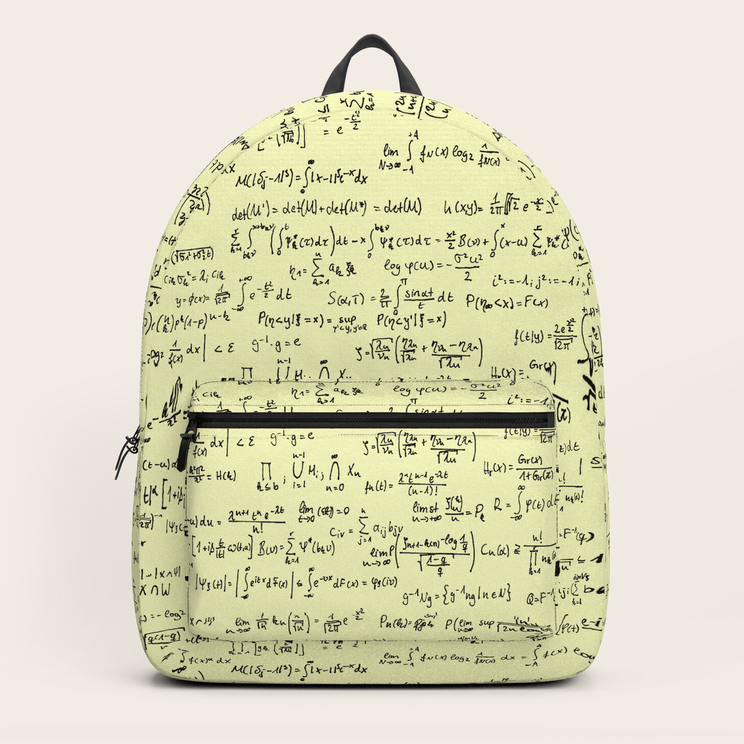 pale yellow backpack