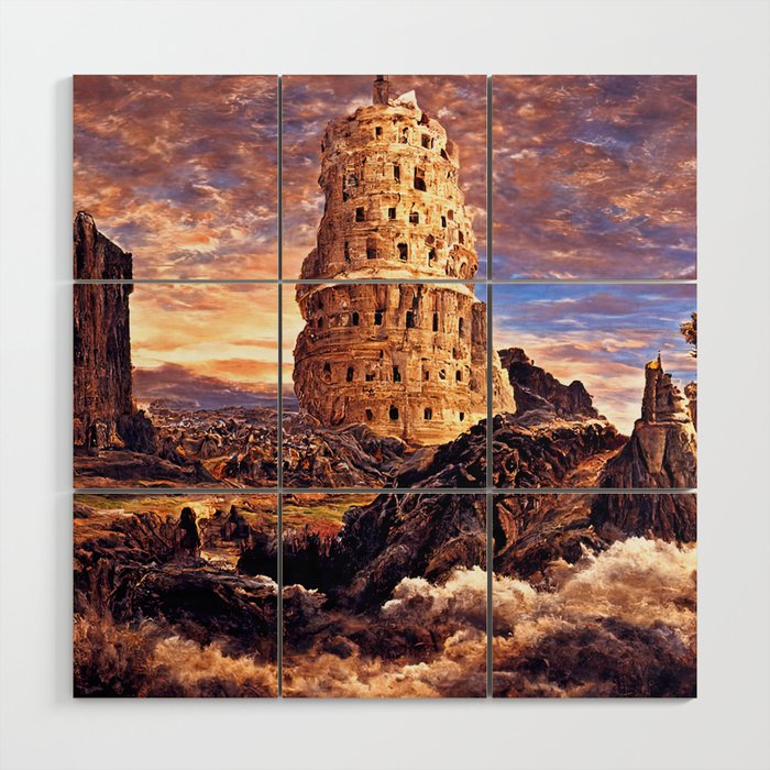 The Valley of Towers Wood Wall Art