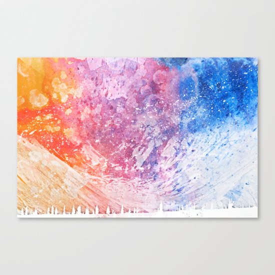 Abstract Acrylic Mountain Canvas Print