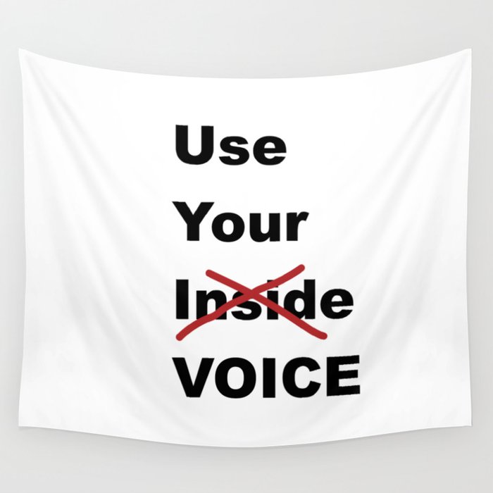 Use Your Voice Wall Tapestry