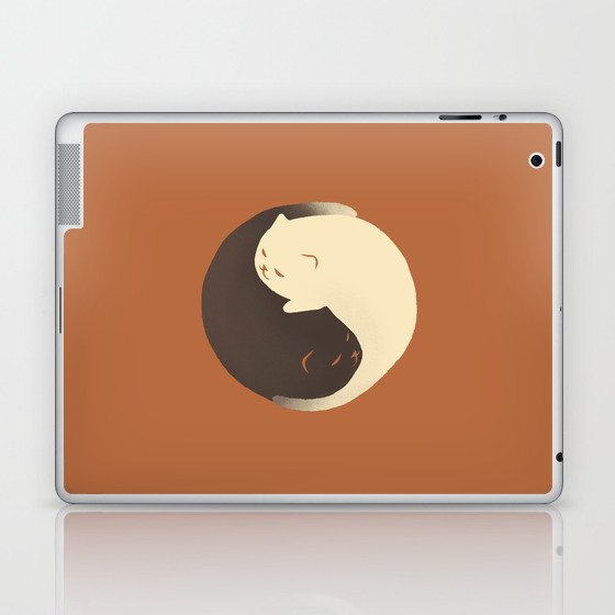 Hidden cat 9 autumn yin yang Laptop & iPad Skin