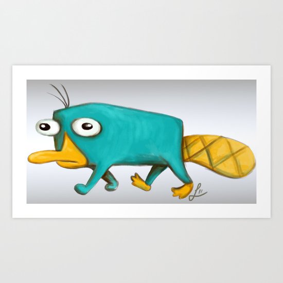 Perry - Pet mode on Art Print