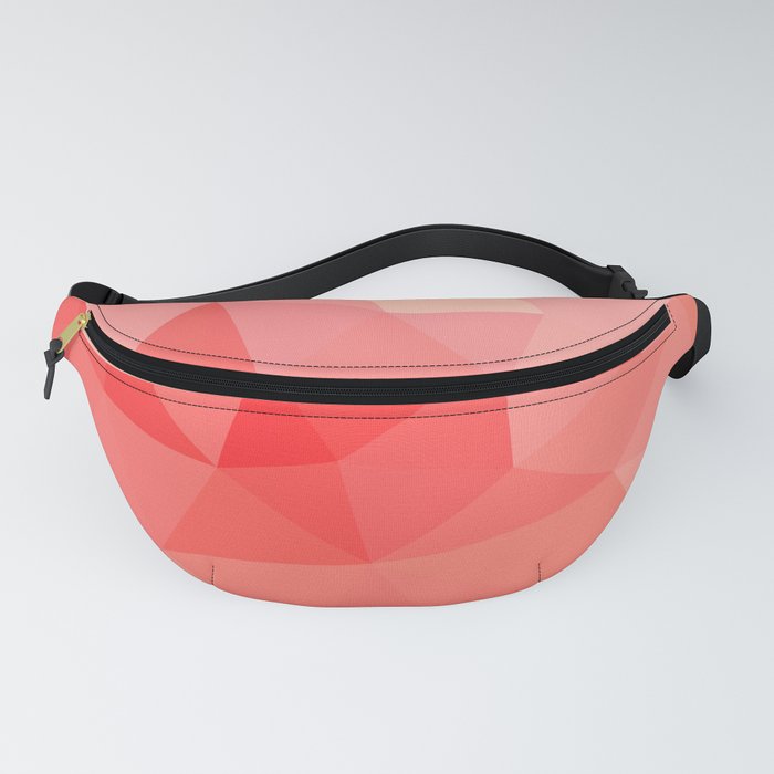 Shades of Coral Low Poly Design Fanny Pack