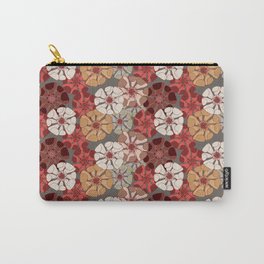 brown and pastels harvest florals poppy floral arrangements Carry-All Pouch