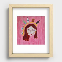 Thirsty Girl Recessed Framed Print