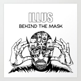 ILLUS: Behind the Mask Art Print
