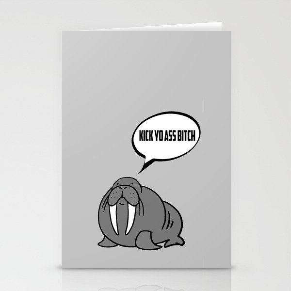 Angry Walrus Stationery Cards
