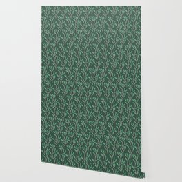 Pattern floral green Wallpaper