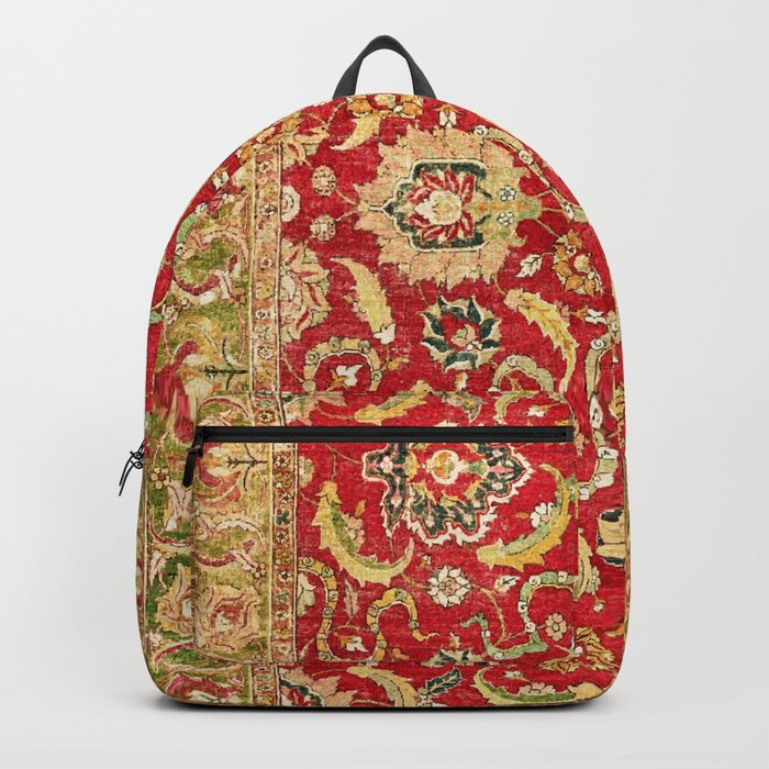 Isphahan Antique Central Persian Rug Print Backpack