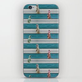 Meercat Beach Stripes iPhone Skin