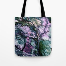 Textured Minerals Teal Green Purple Tote Bag