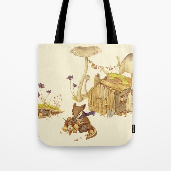 Harvey the Greedy Chipmunk Tote Bag