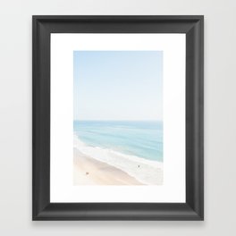 malibu california beach wall art photography print of the ocean Framed Art Print