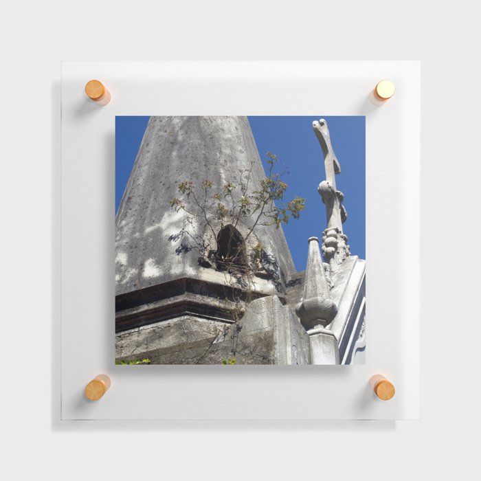 Argentina Photography - Old Church Overgrown By Plants Floating Acrylic Print
