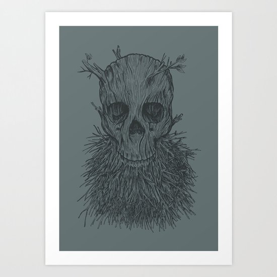 The Lumbermancer (Grey) Art Print