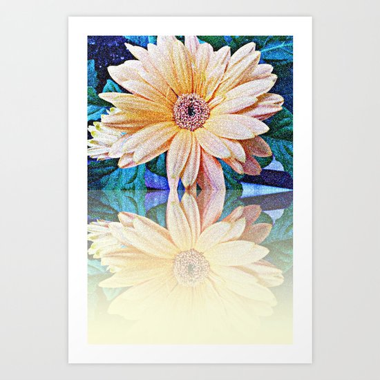 Margarita and her reflection Art Print