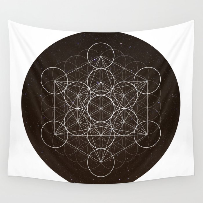 Metatron's store cube tapestry