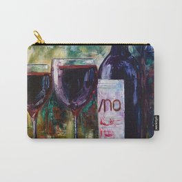 Aged Wine oil painting with palette knife Carry-All Pouch