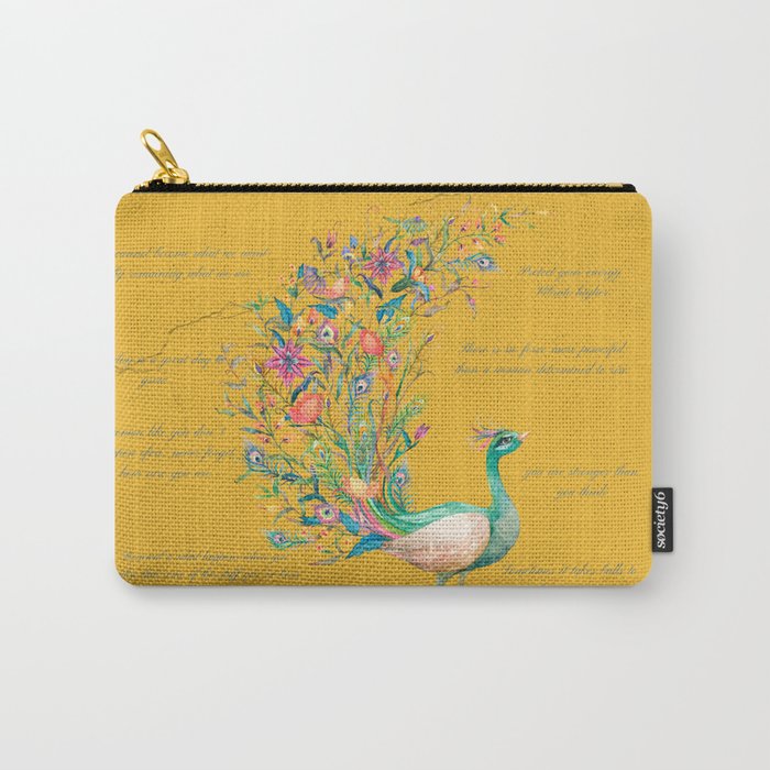 Strength of the Peacock Carry-All Pouch