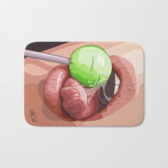 Candy lips Bath Mat
