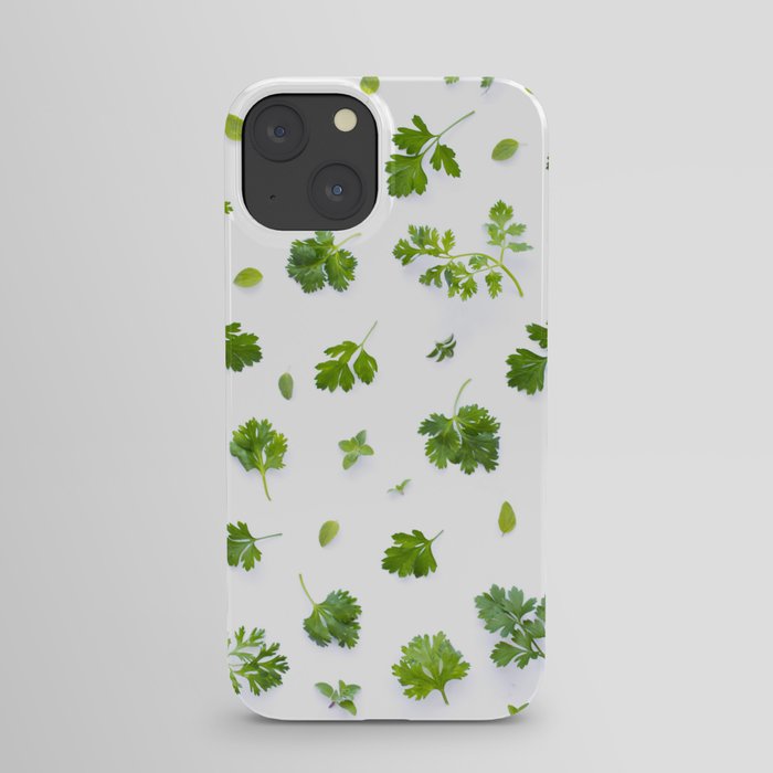 Herbs on White - Landscape iPhone Case