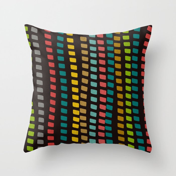 Color Chains Throw Pillow