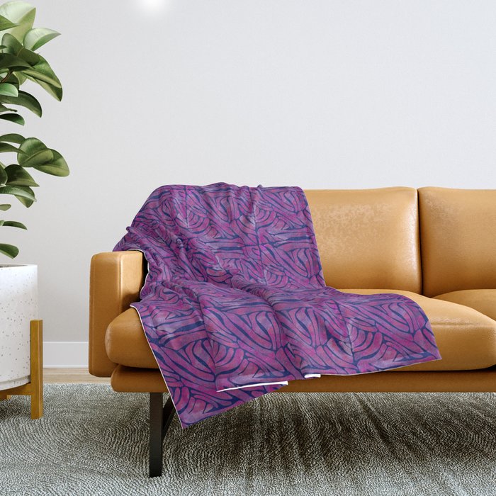 Blue and hotsell purple zebra blanket