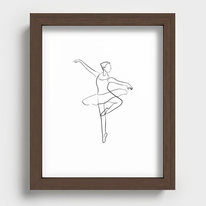 Ballerina Art Print, Ballerina Art, Ballet Dancer, girl ballet art, Ballet Wall Art, Ballet Dancer, Art, Ballet Art Print, Ballerina Gift, Ballet Poster, Ballet tutu Art, Ballet Lover Gift,  Recessed Framed Print