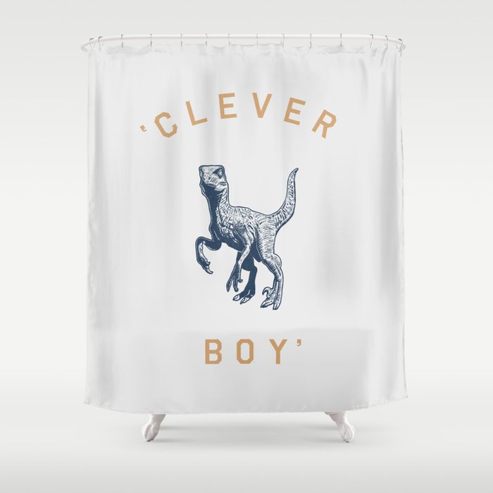 Clever Boy Shower Curtain